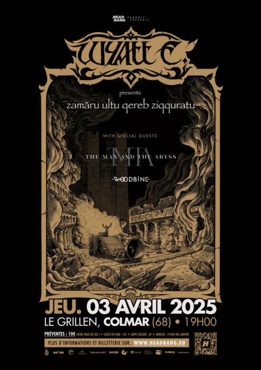 Affiche du concert de WYATT E. au Grillen de Colmar le 3 avril 2025