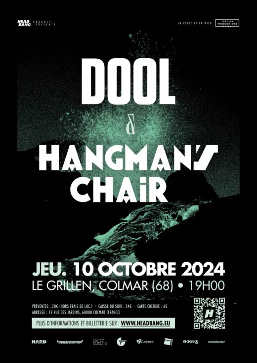 Affiche de Dool et Hangman's Chair en concert à Colmar le 10 octobre 2024